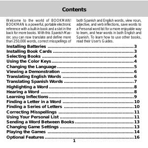 Manual de uso Franklin BES-840 Bookman Diccionario electrónico