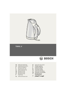 Manual Bosch TWK6003V Fierbător