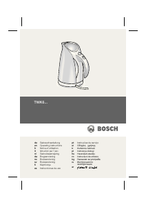 Manuale Bosch TWK6303 Bollitore