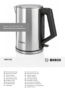Manuale Bosch TWK7101 Bollitore