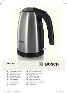 Manuale Bosch TWK7801 Bollitore