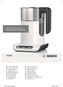 Manuale Bosch TWK8613P Bollitore