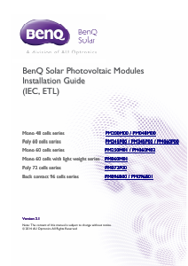 Handleiding BenQ PM060M01 Zonnepaneel