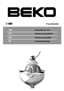 Návod BEKO FS 225320 X Mraznička