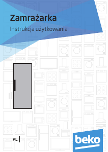 Instrukcja BEKO RFNE 270 E23W Zamrażarka