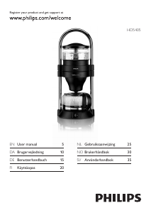 Manual Philips HD5405 Coffee Machine