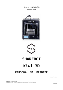Manuale Sharebot Kiwi-3D Stampante 3D