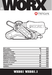 Manual de uso Worx WX661 Lijadora de banda