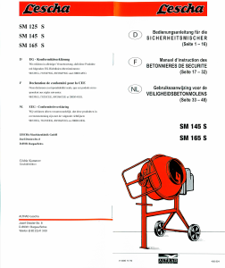 Bedienungsanleitung Lescha SM 145 S Handrührwerk