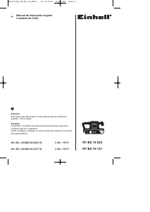 Manual Einhell RT-BS 75-220 Lixadeira de rolos