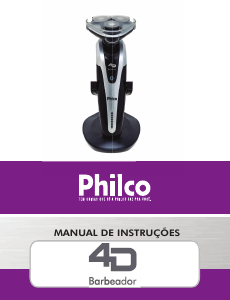 Manual Philco 4D Máquina barbear