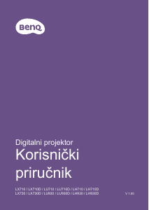 Priručnik BenQ LU930D Projektor