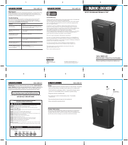 Handleiding Black and Decker BD-81 Papiervernietiger