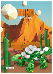 Kullanım kılavuzu Dino Bricks set 007 Dino Stegosaurus