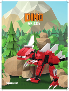 Kullanım kılavuzu Dino Bricks set 002 Dino Tyrannosaurus
