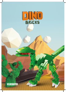 Návod Dino Bricks set 008 Dino Velociraptor