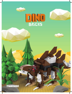 Kullanım kılavuzu Dino Bricks set 003 Dino Stegosaurus