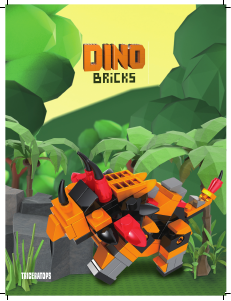 Handleiding Dino Bricks set 001 Dino Triceratops