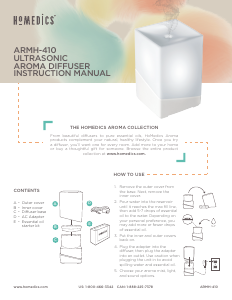 Manual Homedics ARMH-410WT Aroma Diffuser