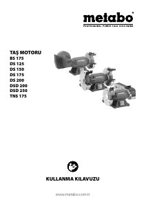 Kullanım kılavuzu Metabo DS 125 Taşlama Motoru