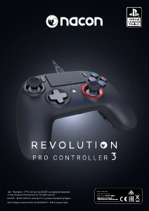 Manual Nacon Revolution Pro Controller 3 (PlayStation 4) Game Controller