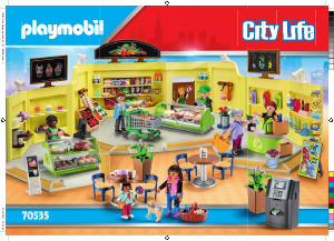 Bedienungsanleitung Playmobil set 70535 City Life Einkaufszentrum