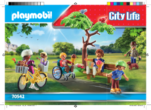 Bedienungsanleitung Playmobil set 70542 City Life Im stadtpark
