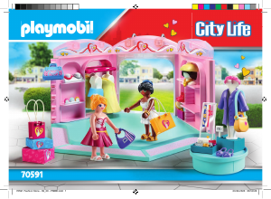 Manuale Playmobil set 70591 City Life Fashion boutique