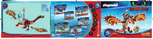 Руководство Playmobil set 70731 Dragons Сморкала и кривоклык со съемным седлом.