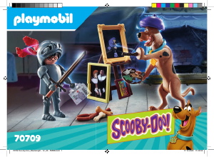 Manual Playmobil set 70709 Scooby-Doo Adventure with black knight