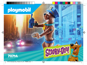 Руководство Playmobil set 70714 Scooby-Doo Scooby-doo! коллекционная фигурка полицейского