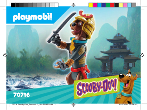 Használati útmutató Playmobil set 70716 Scooby-Doo Gyűjthető figura Szamuráj