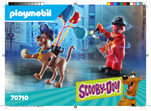 Instrukcja Playmobil set 70710 Scooby-Doo Scooby-doo! przygoda z ghost clown