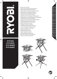 Mode d’emploi Ryobi RTS1800S Banc de scie