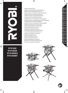 Kullanım kılavuzu Ryobi RTS1800 Tezgah testere