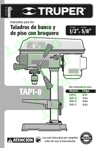 Manual de uso Truper TAPI-13 Taladro de columna