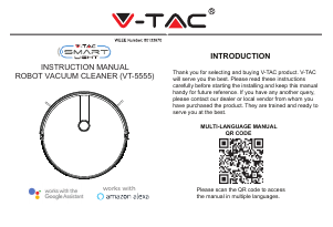 Manual V-TAC VT-5555 Vacuum Cleaner