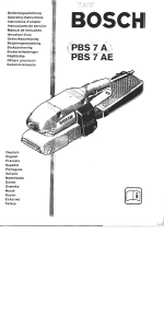 Handleiding Bosch PBS 7 A Bandschuurmachine