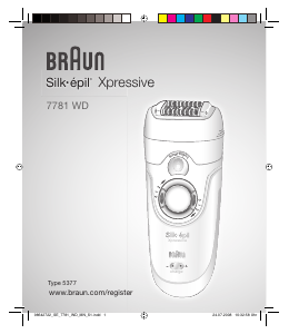 Priročnik Braun 7781 WD Silk-epil Xpressive Depilator