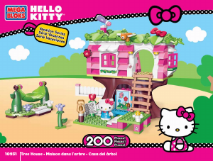 Handleiding Mega Bloks set 10931 Hello Kitty Boomhut