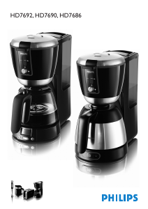 Bruksanvisning Philips HD7686 Kaffemaskin