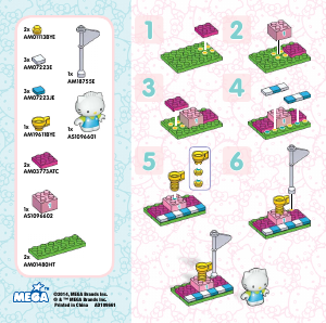 Mode d’emploi Mega Bloks set 10966 Hello Kitty Podium