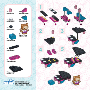Manuale Mega Bloks set 10969 Hello Kitty Tracy