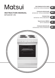 Manual Matsui MF60EW13N Range