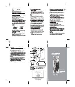 Manual Mallory BM-6000 Máquina barbear