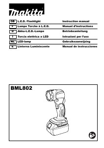 Mode d’emploi Makita BML802 Lampe de poche