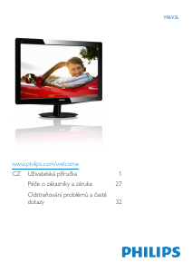 Manuál Philips 196V3LAB LED monitor