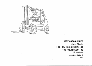 Bedienungsanleitung Linde H70 Gabelstapler