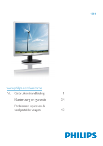 Handleiding Philips 19S4LAB5 LED monitor