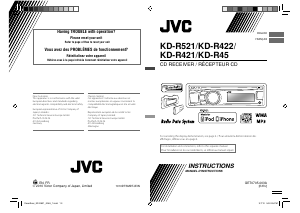 Manual JVC KD-R421 Car Radio